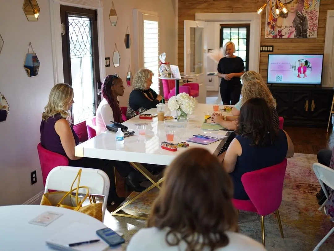 A second meeting room setup at 139 Olive